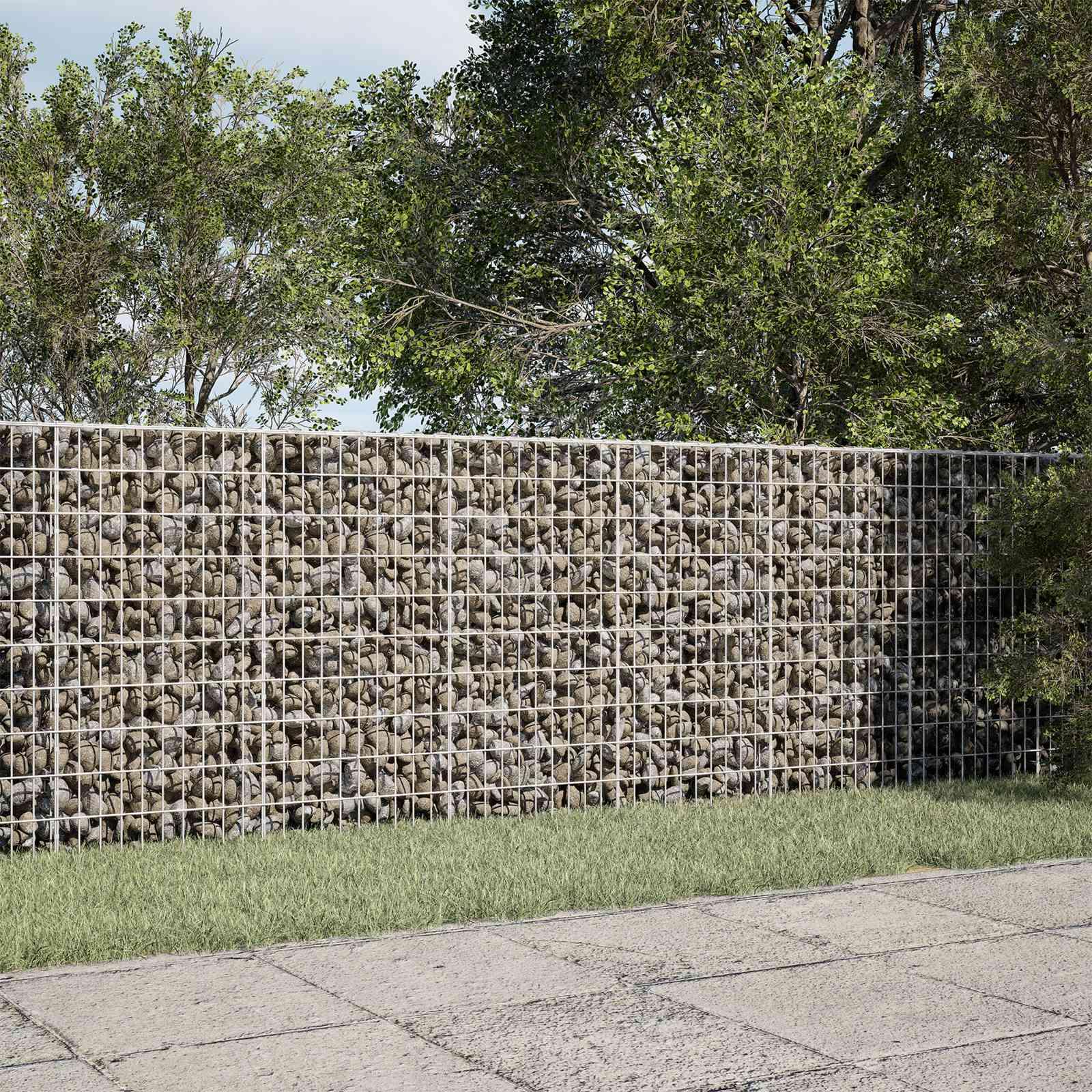 Gabionkurv 250 x 10 x 100 cm - galvaniseret stål