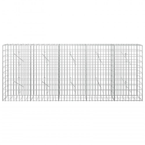 Gabionkurv 250 x 10 x 100 cm - galvaniseret stål