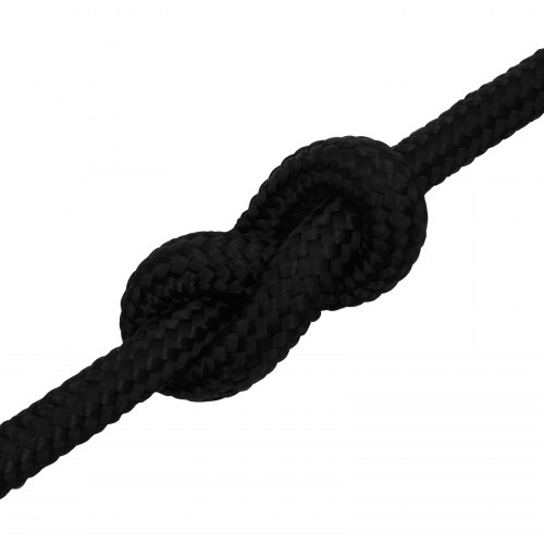 Universaltov 18 mm 25 m - sort polyester