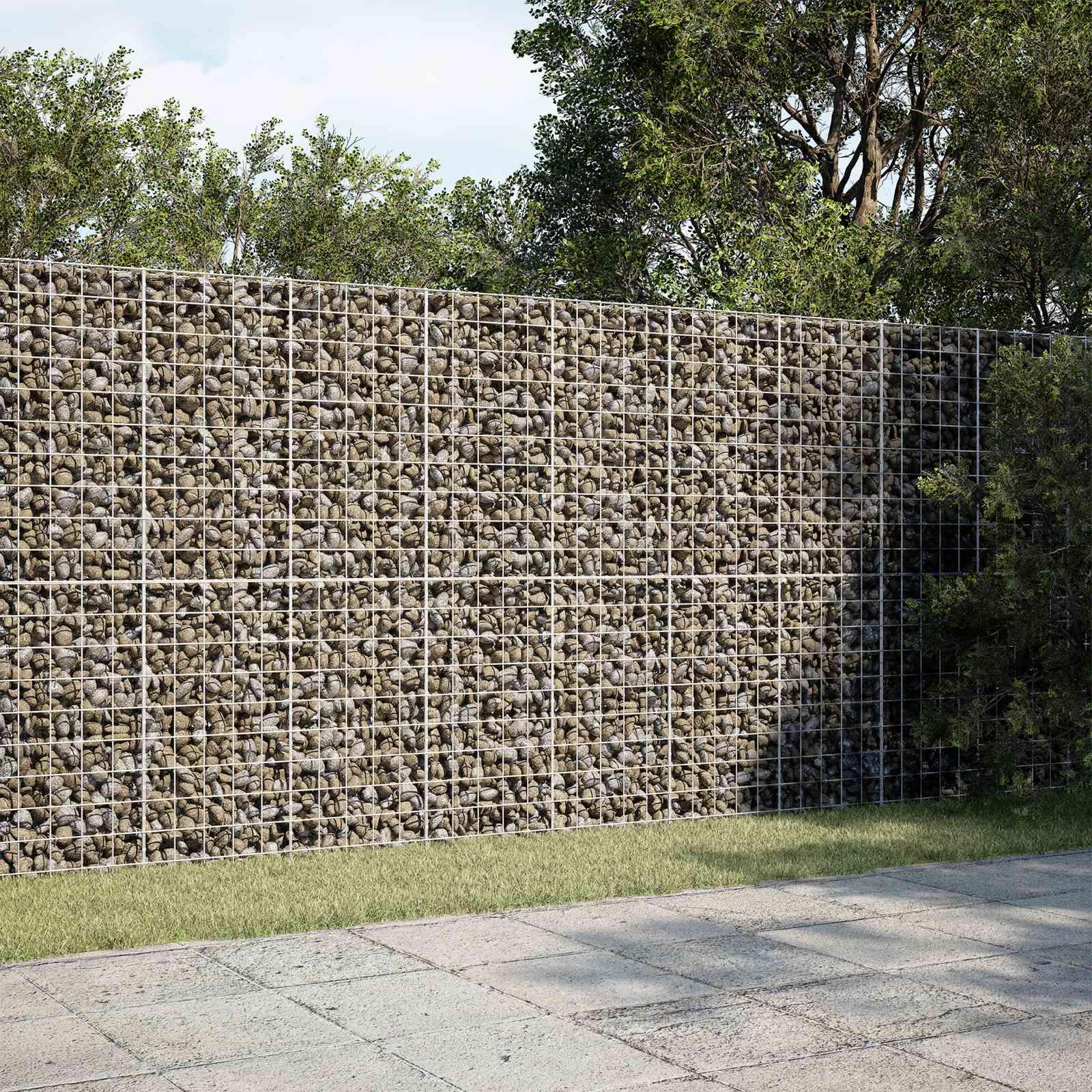 vidaXL Gabion med 3,5 mm tråd og 10x10 cm net 200x20x200 cm