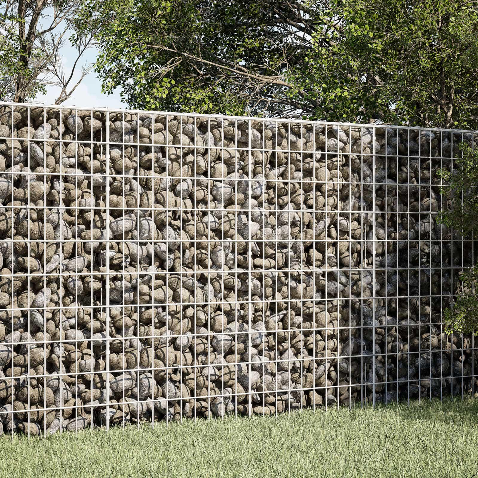 vidaXL Gabion med 5 mm Tråd og 5x10 cm Maske 150x30x100 cm
