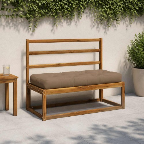 Pallesædepude VIANEN - gråbrun 120 x 50 x 12 cm