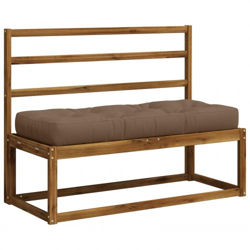 Pallesædepude VIANEN - gråbrun 120 x 50 x 12 cm