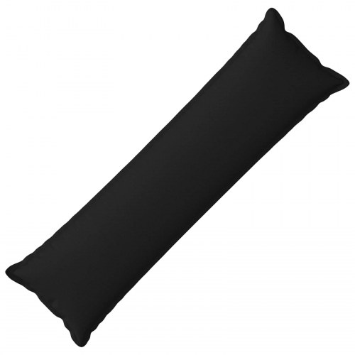 Pudebetræk HOUTEN i faux linned - sort 40 x 145 cm