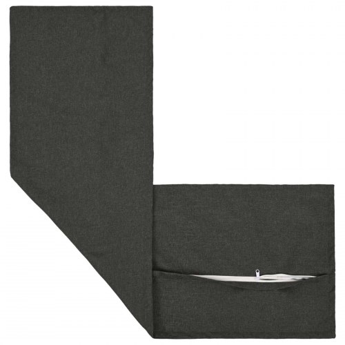 Pudebetræk HOUTEN mørkegrå 40 x 145 cm - faux linned