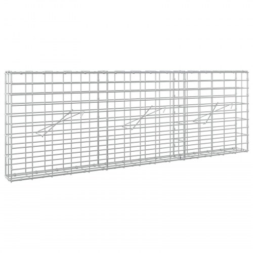 Gabionkurv 150 x 10 x 50 cm - galvaniseret stål