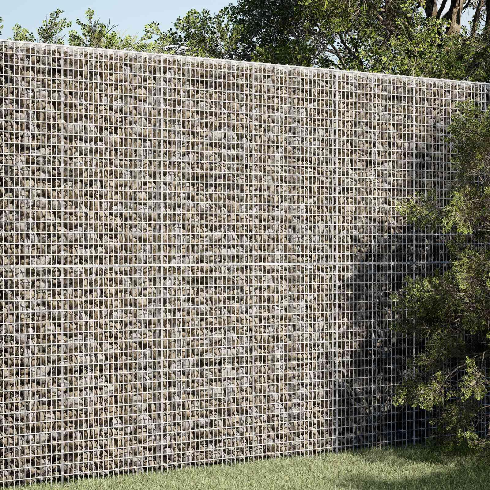 Gabion 150 x 20 x 200 cm - galvaniseret stål