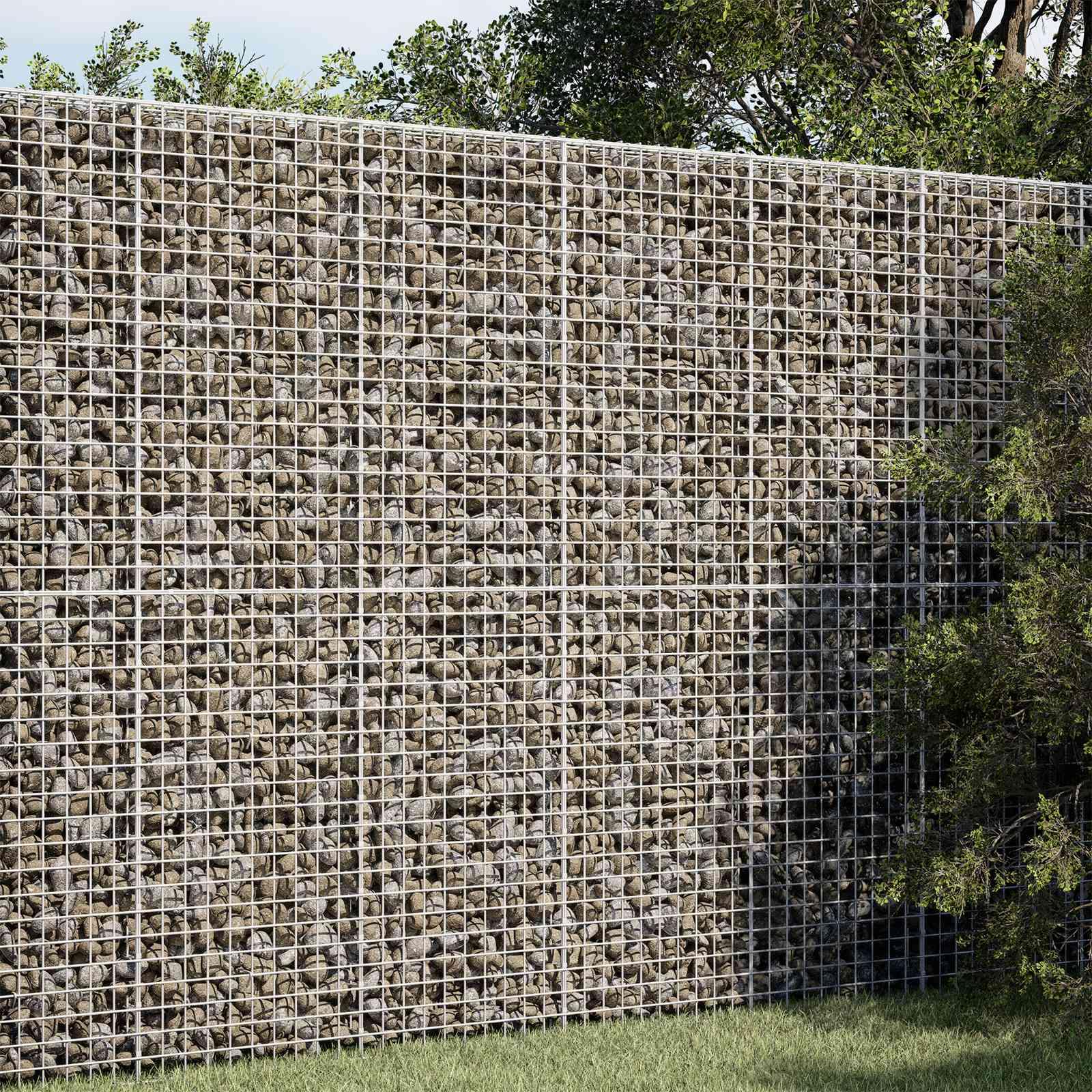 vidaXL Gabion med 5 mm Tråd og 5x5 cm Maske 50x30x200 cm