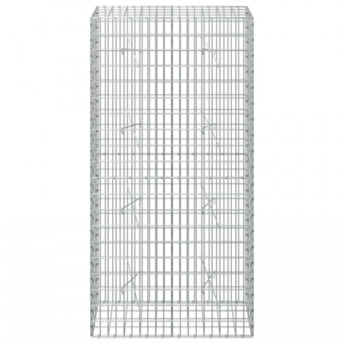 Gabionkurv 100 x 20 x 200 cm - galvaniseret stål