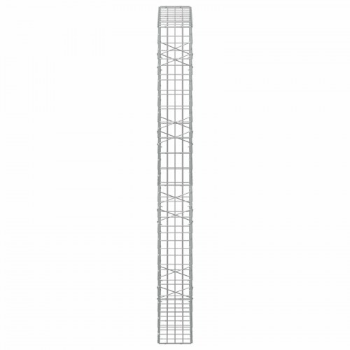 Gabionkurv 100 x 20 x 200 cm - galvaniseret stål