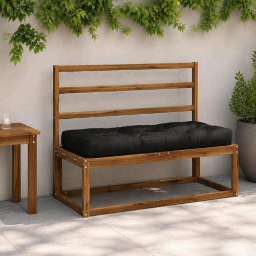 Pallesædepude VIANEN - sort 120 x 50 x 12 cm
