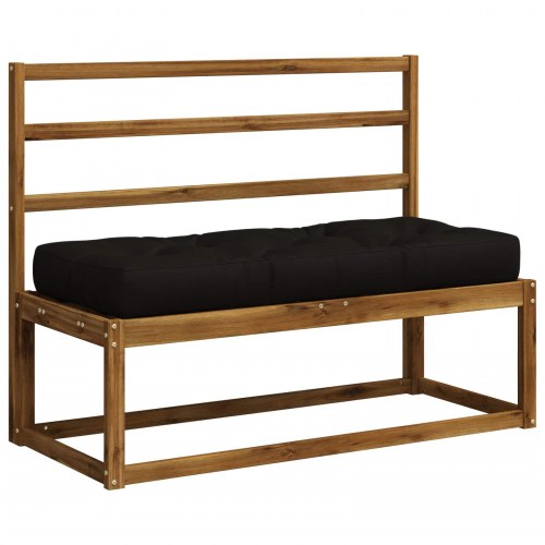 Pallesædepude VIANEN - sort 120 x 50 x 12 cm