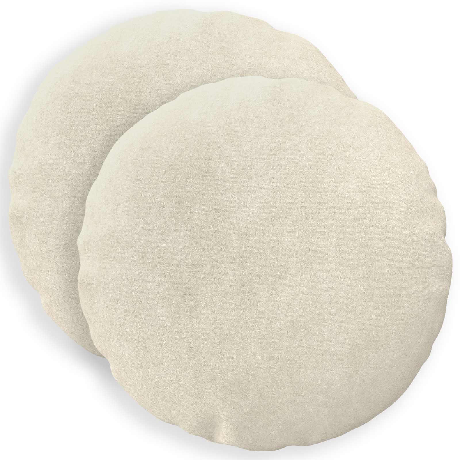 vidaXL Pude med pude HEERLEN 2 stk. Cremefarvet Mikrofiber Fleece