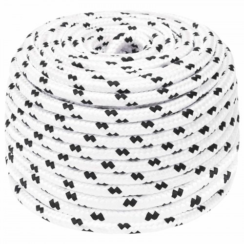 Universaltov 6 mm 25 m - hvid polyester