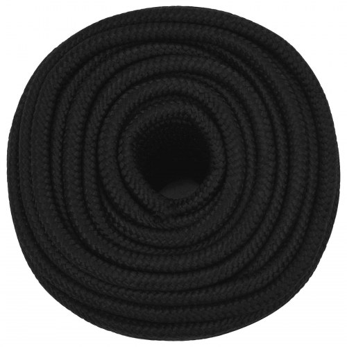 Universaltov 14 mm 25 m - sort polyester