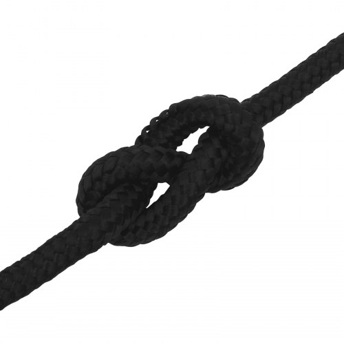 Universaltov 14 mm 25 m - sort polyester