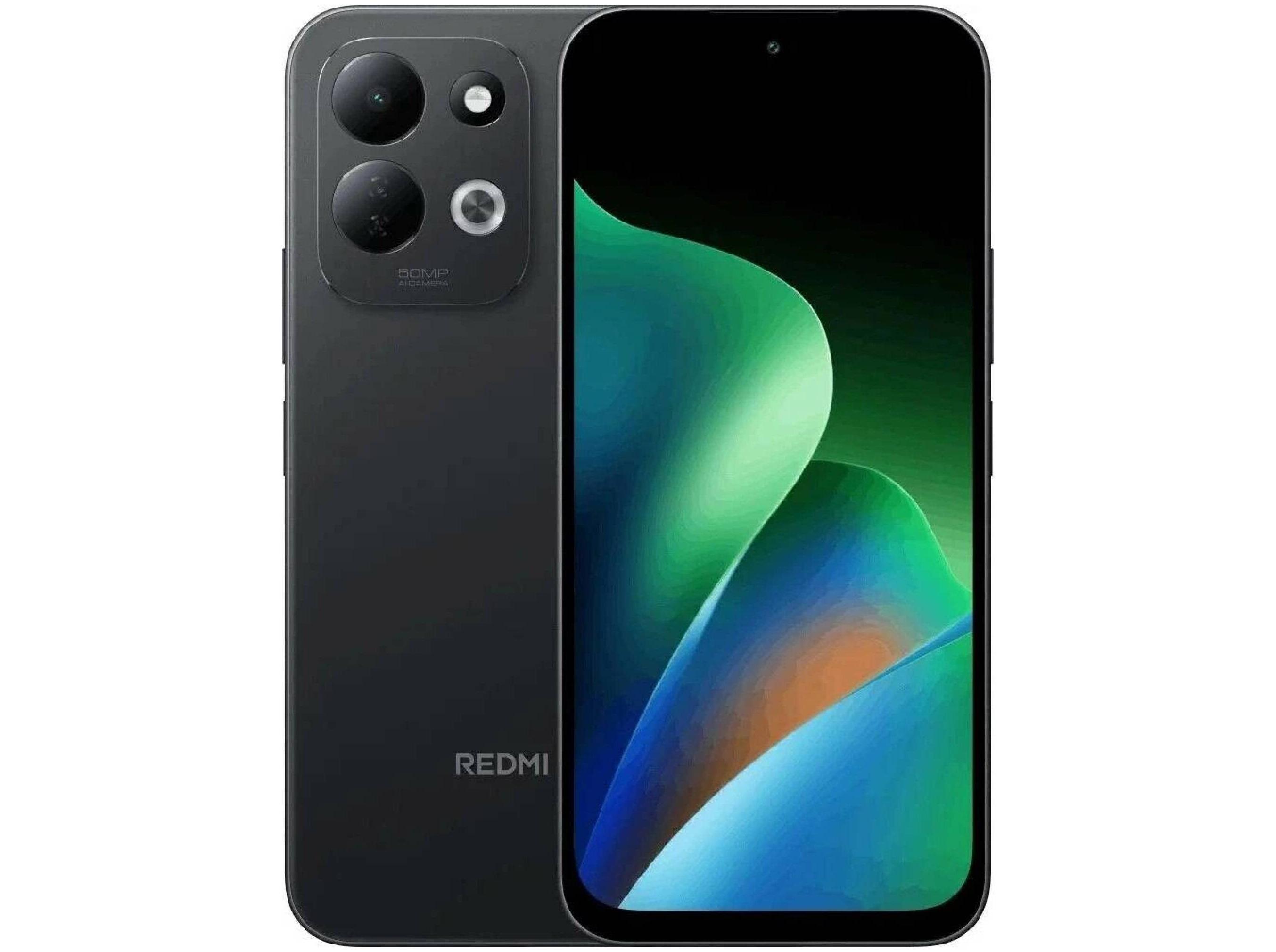 Xiaomi Redmi 17 - 4G smartphone - dual-SIM - RAM 4 GB / Intern hukommelse 256 GB - microSD slot - 6.9 - 1600 x 720 pixels (120 Hz) - 2x bagkameraer 50 MP - front camera 8 MP - sort