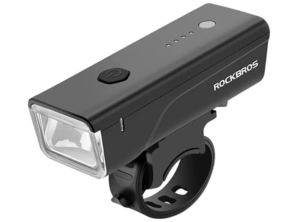 Rockbros 24510003001 priekinis dviračio žibintas 260 lm + USB-C - USB-A laidas - juodas