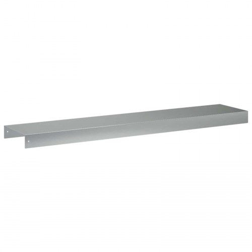 Dækprofil til havekant 2 stk. 100 x 20 x 5 cm - galvaniseret stål