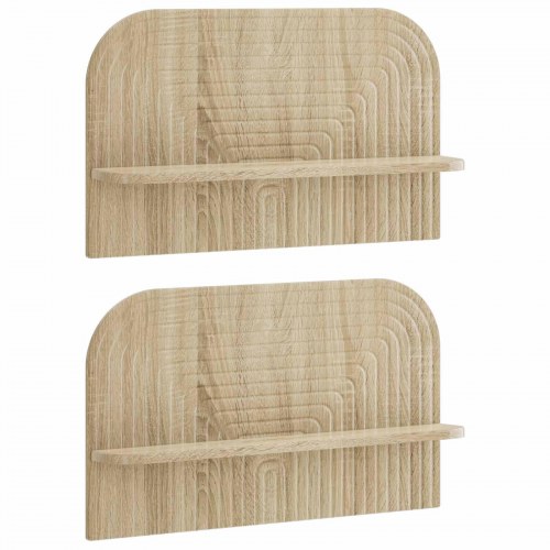 Væghylder 2 stk. Sonoma-eg 60 x 13,5 x 37,5 cm