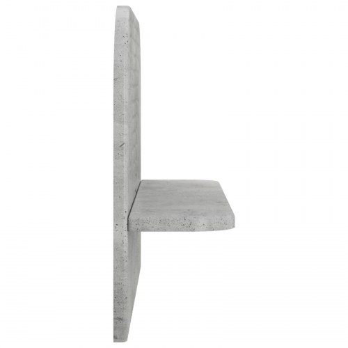 Væghylder 2 stk. betongrå 60 x 13,5 x 37,5 cm