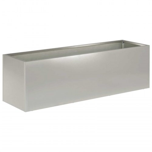 Plantekasse 2 stk. - sølv 100 x 30 x 30 cm