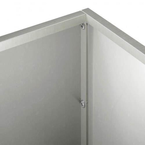 Plantekasse 2 stk. - sølv 100 x 30 x 30 cm