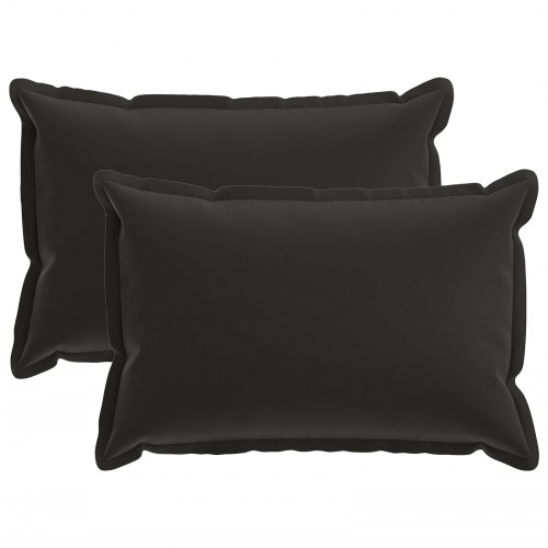 Pude 2 stk. sort 40 x 60 cm polyester