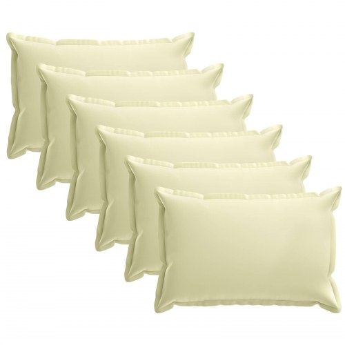 Pyntepuder HOUTEN 6 stk. - cremefarvet 30 x 50 cm