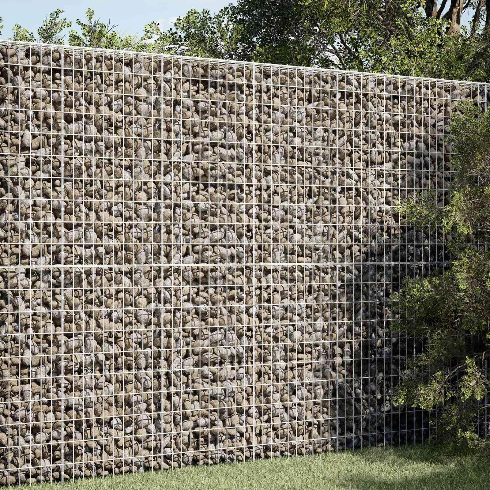 Gabionkurv med 5 mm tråd og 5 x 10 cm net - 100 x 30 x 200 cm