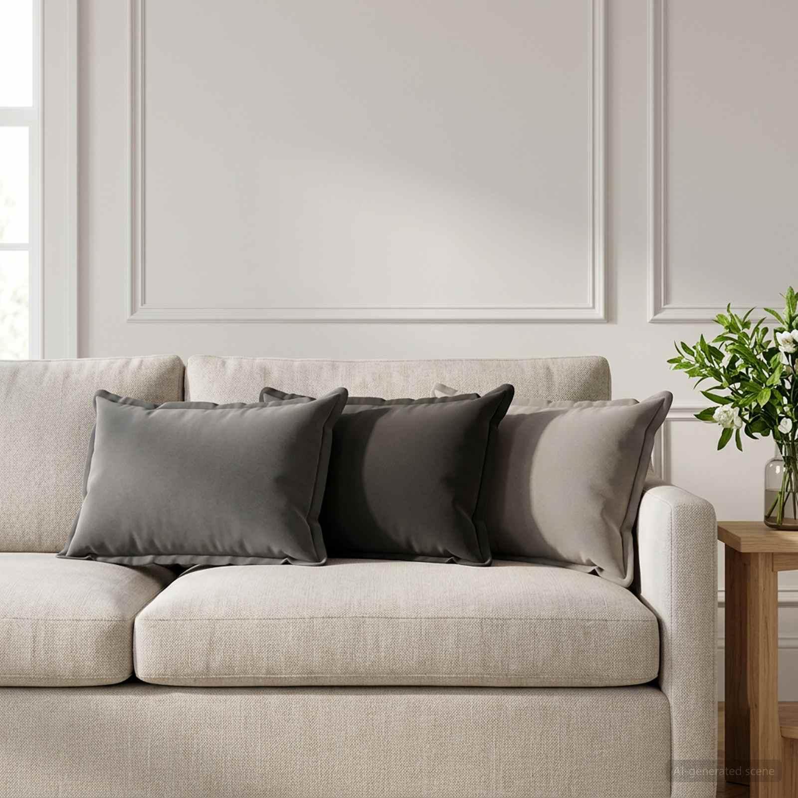 vidaXL Pude med pude HOUTEN 2 stk. Antracit Polyester