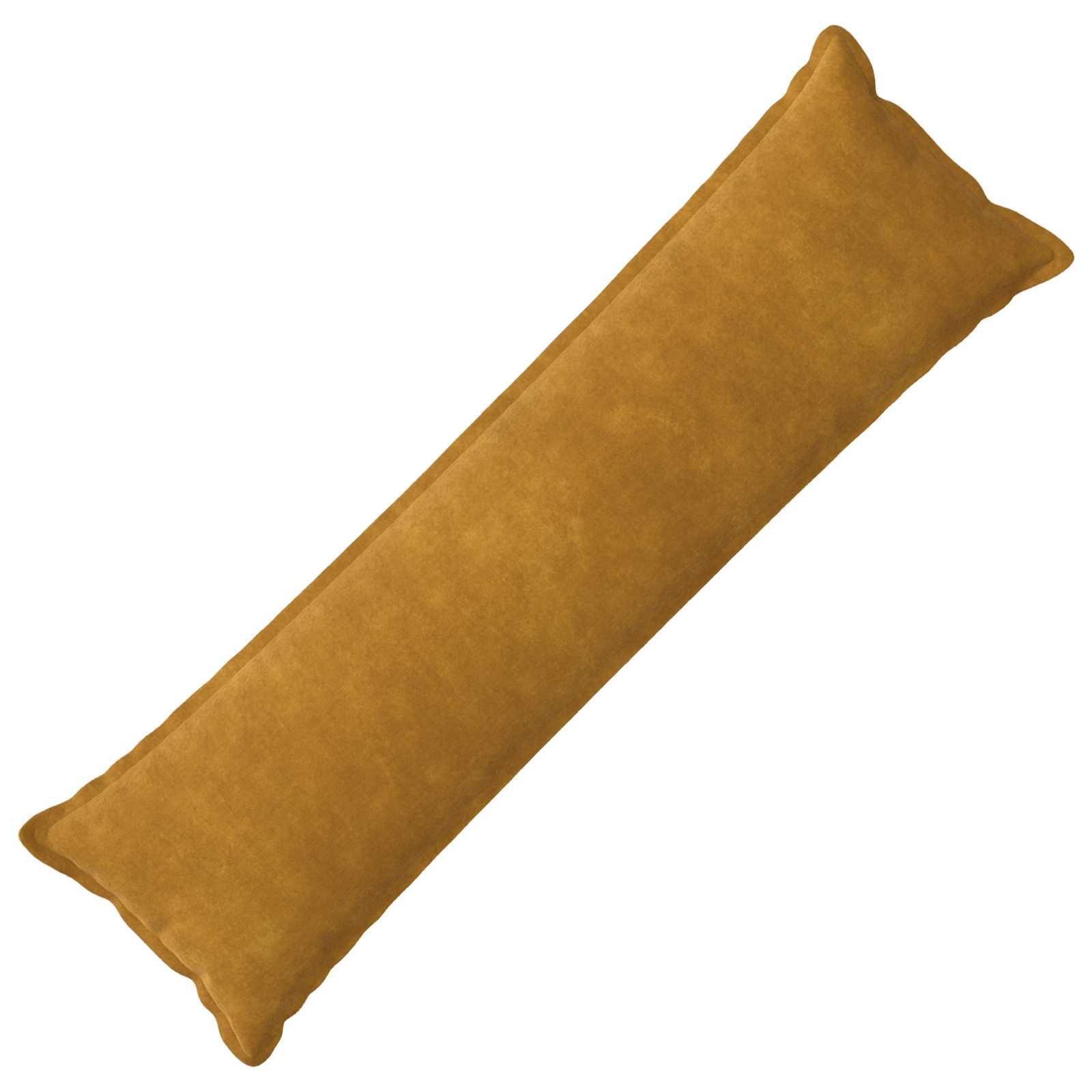 vidaXL Pude med pude HOUTEN Gul 40 x 145 cm Mikrofiber Fleece