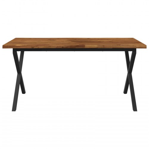 Spisebord med live edge i massivt akacietræ 160 x 80 x 75 cm