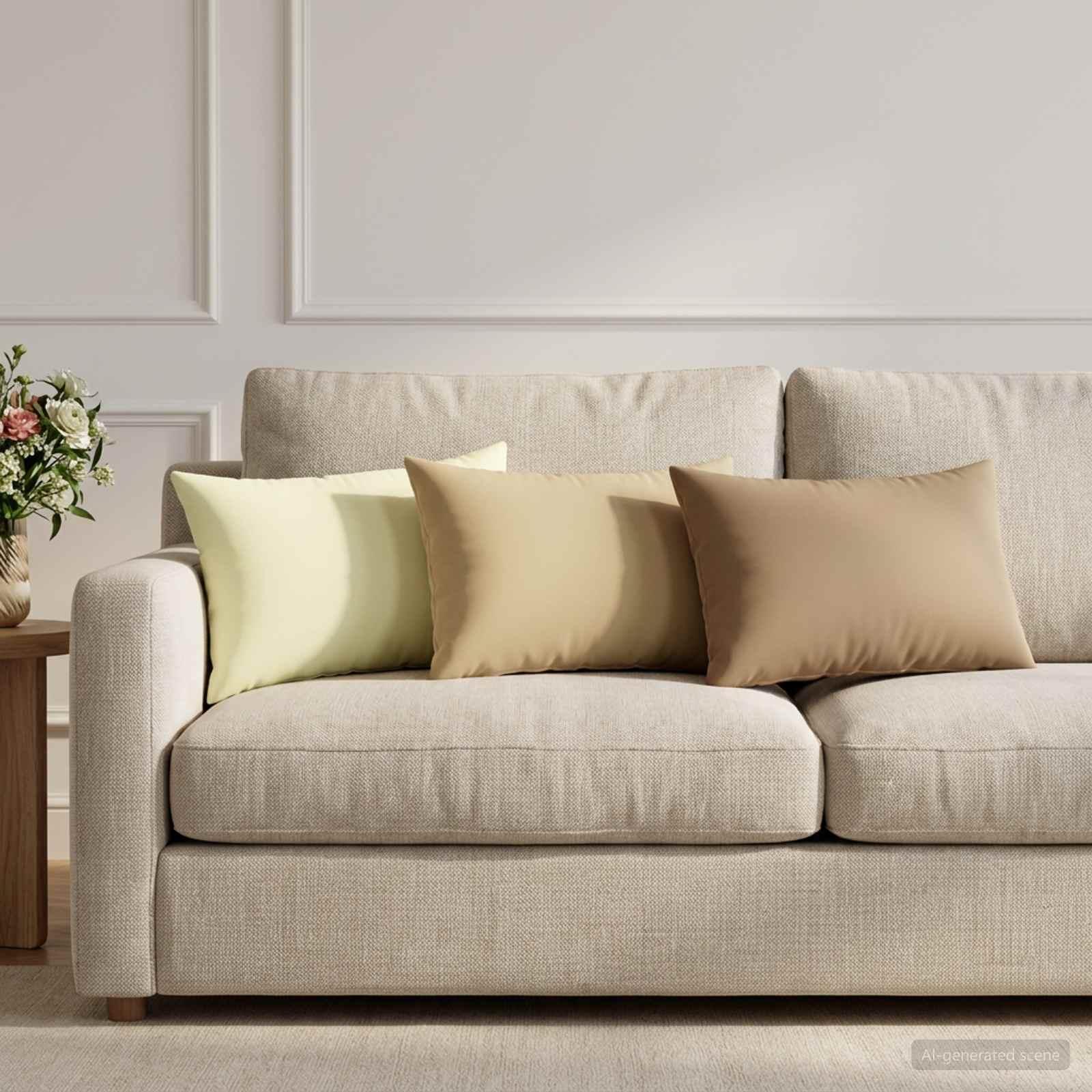vidaXL Pude 2 stk. HEERLEN Gråbrun 40 x 60 cm Polyester