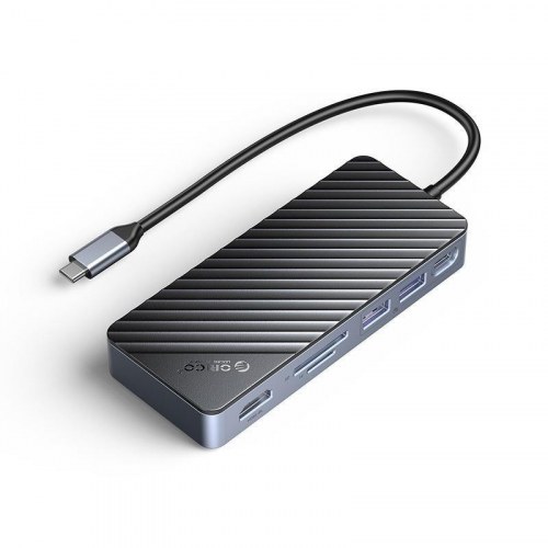 USB-C hub ORICO OM28P-G2-BK-EP med M.2 kabinet
