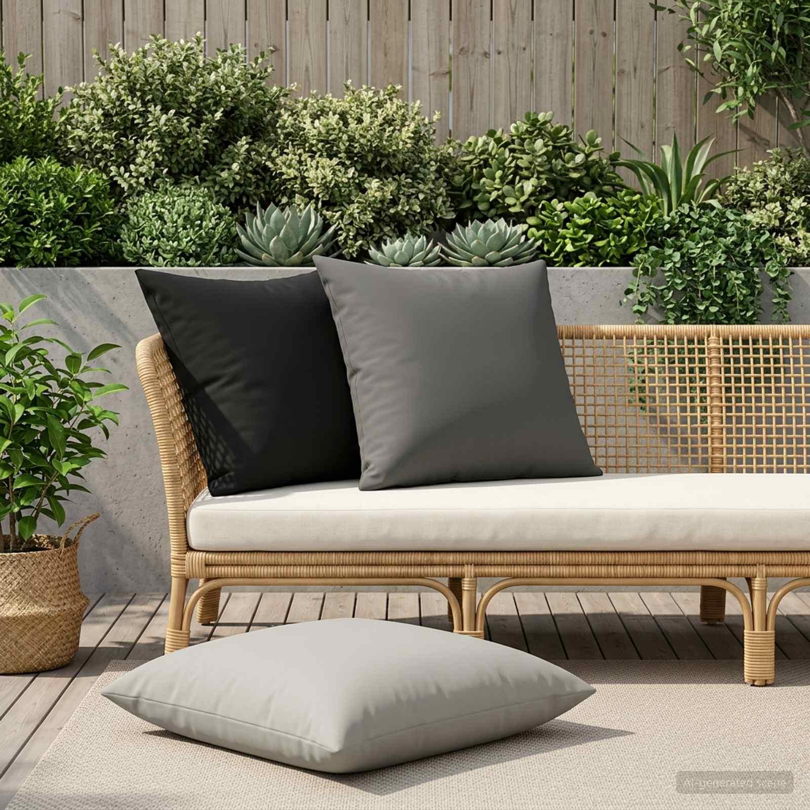 vidaXL Pude 2 stk. HEERLEN Antracit 70 x 70 cm Polyester