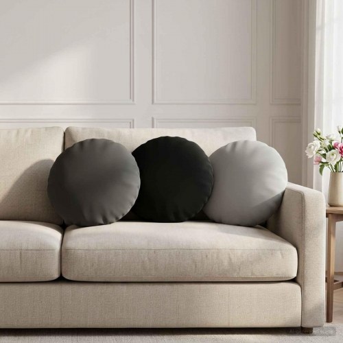 Pyntepuder 6 stk. antracit Ø 40 cm
