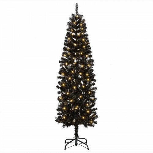 Kunstigt slankt juletræ 210 cm med 300 LED'er - varm hvid