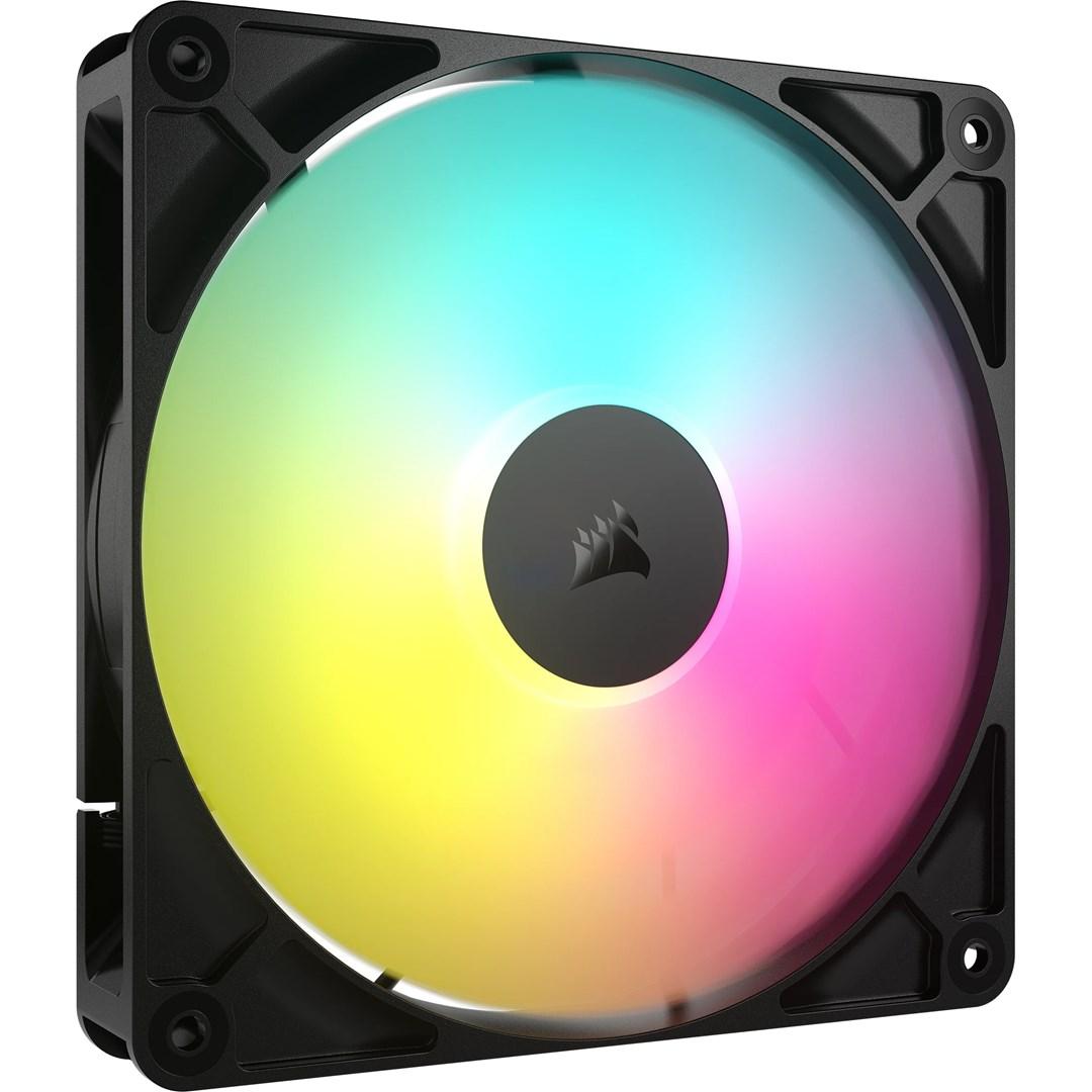 Corsair RS140 ARGB - Kabinet køler - 140mm - Sort med RGB LED lys - 36 dBA