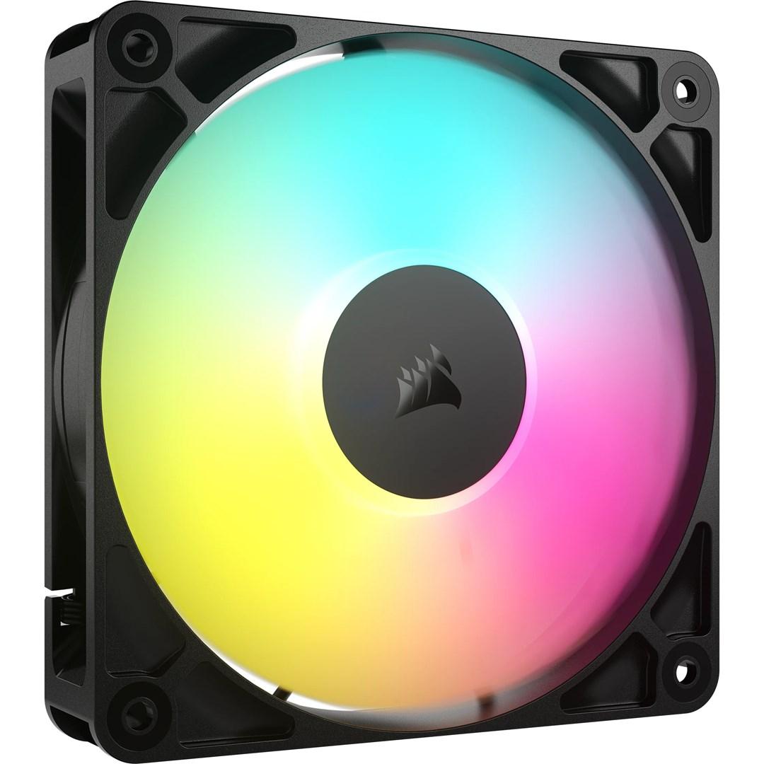 Corsair RS120 ARGB - Kabinet køler - 120mm - Sort med RGB LED lys - 36 dBA