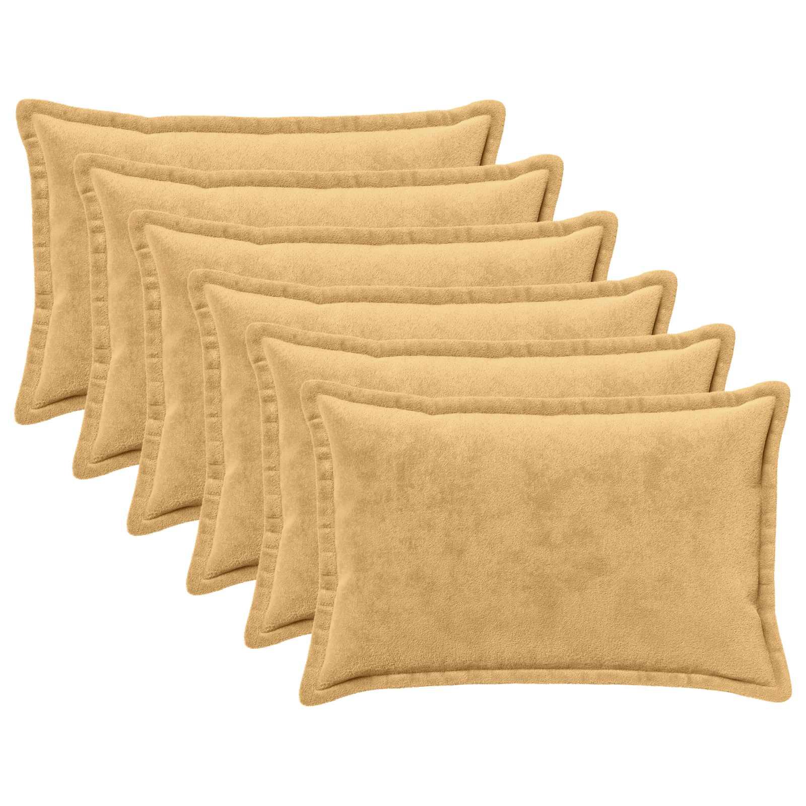 vidaXL Pudebetræk 6 stk. HOUTEN Gråbrun 50 x 80 cm Flannel