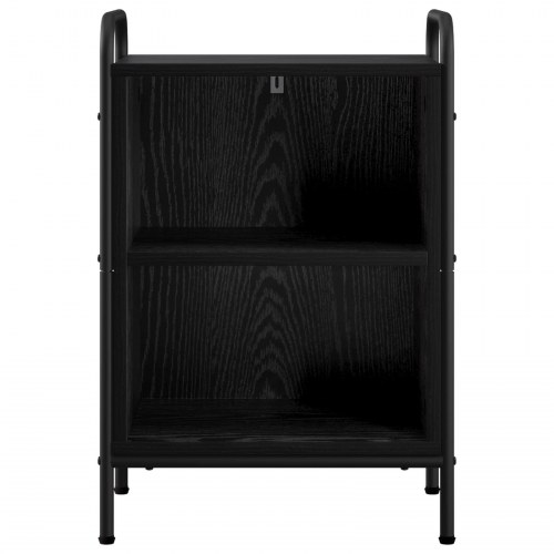 Sengeborde 2 stk. sort eg 40 x 30 x 60 cm