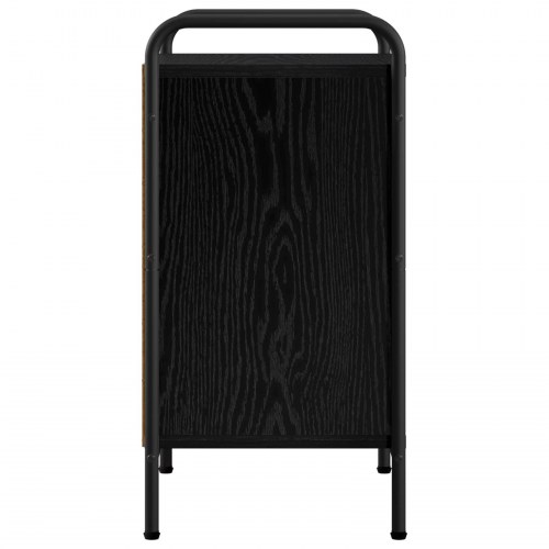 Sengeborde 2 stk. sort eg 40 x 30 x 60 cm