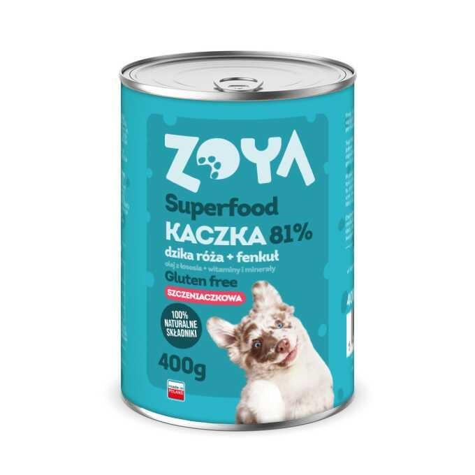 Vådfoder til hvalpe ZOYA Superfood Puppy Duck - 400 g