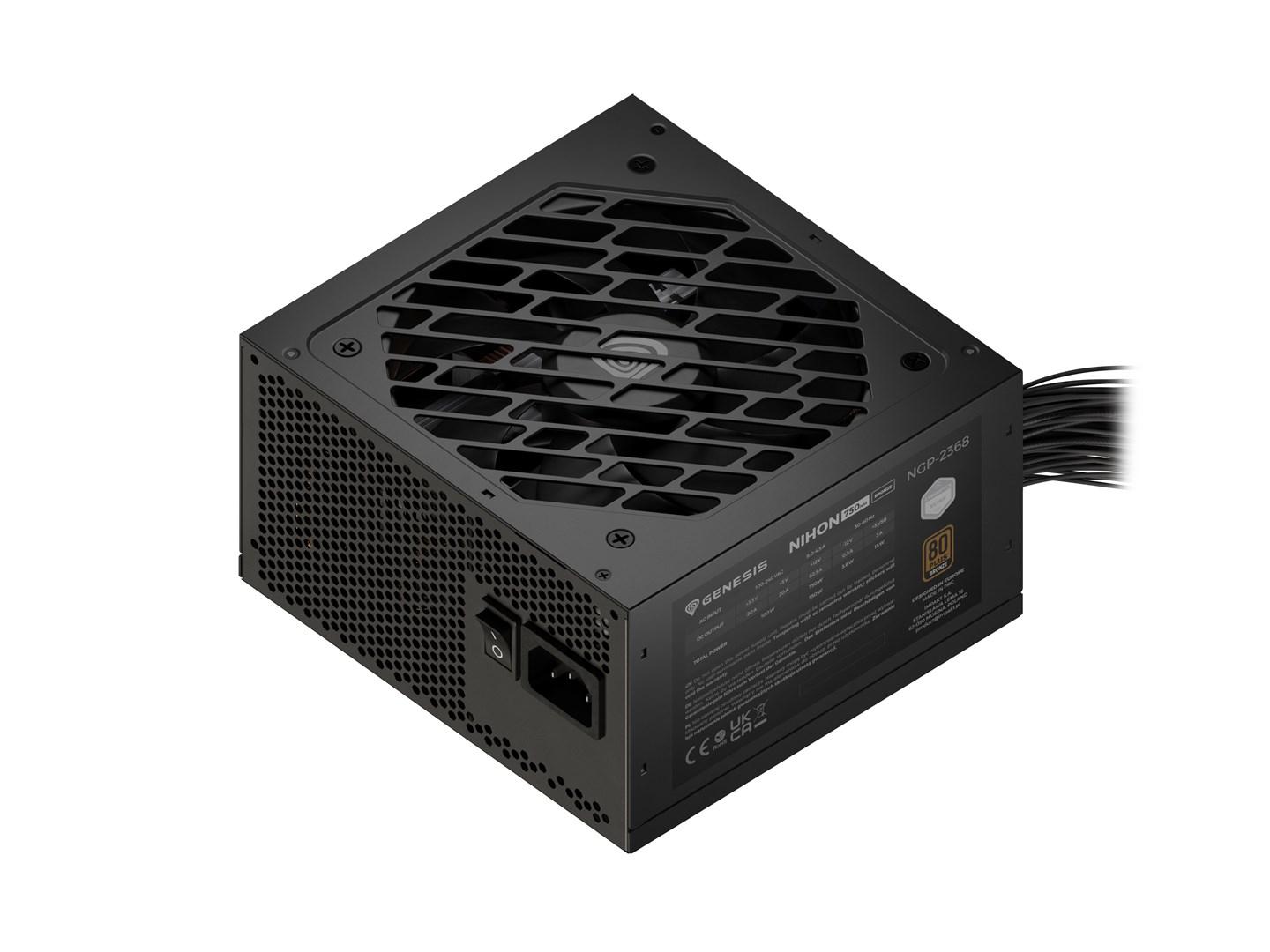 GENESIS Nihon 750NM enhed til strømforsyning 750 W 20+4 pin ATX ATX Sort