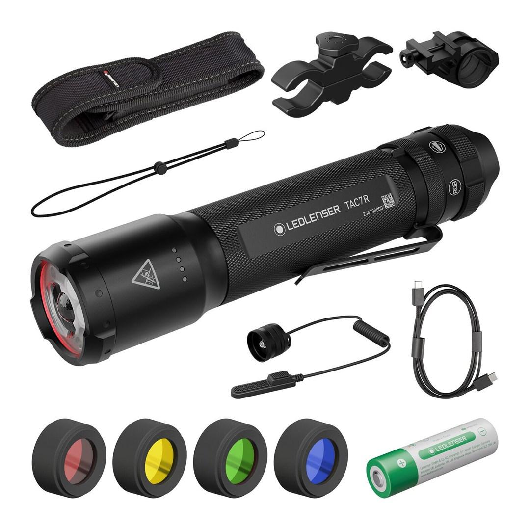 Taktisk lommelygte Ledlenser TAC7R Outdoor Set - 3200 lm