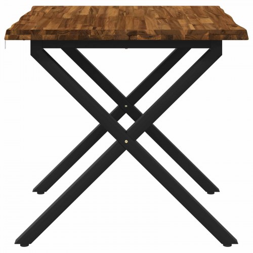 Spisebord med live edge i massivt akacietræ - 70 x 70 cm