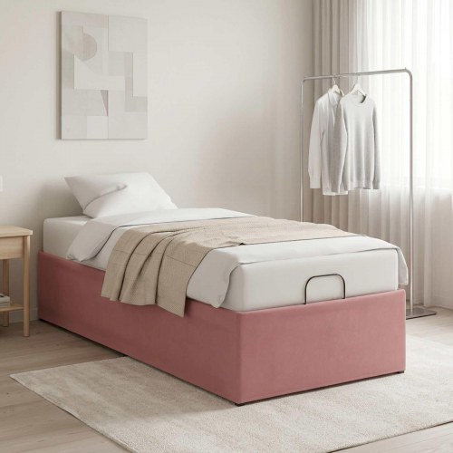 Elektrisk justerbar sengetramme 200 x 80 cm - lyserød