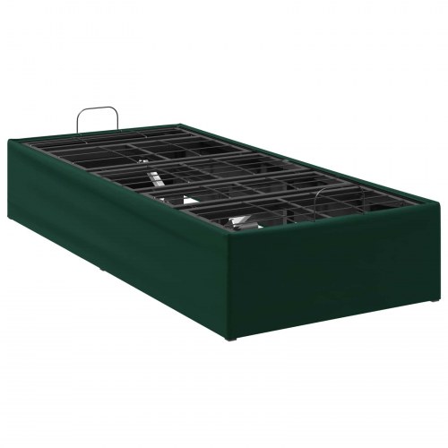 Elektrisk justerbar sengetramme skovgrøn 200 x 80 x 33,5 cm