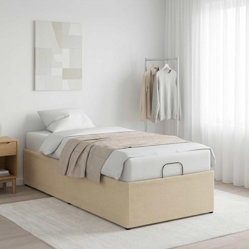 Elektrisk elevationsramme cremefarvet med dobbeltmotor